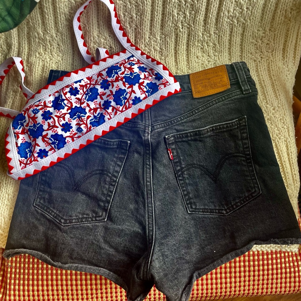 Black Levi’s Ribcage Cutoff Shorts